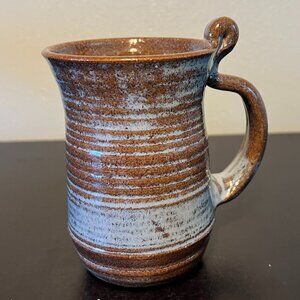 Handcrafted Hand-Thrown Studio Art Pottery Mug ~ Artist Signed, Sally Guger